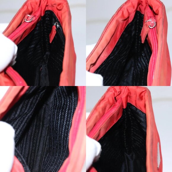 PRADA Shoulder Bag Nylon Red Auth 109708 - Picture 14 of 15